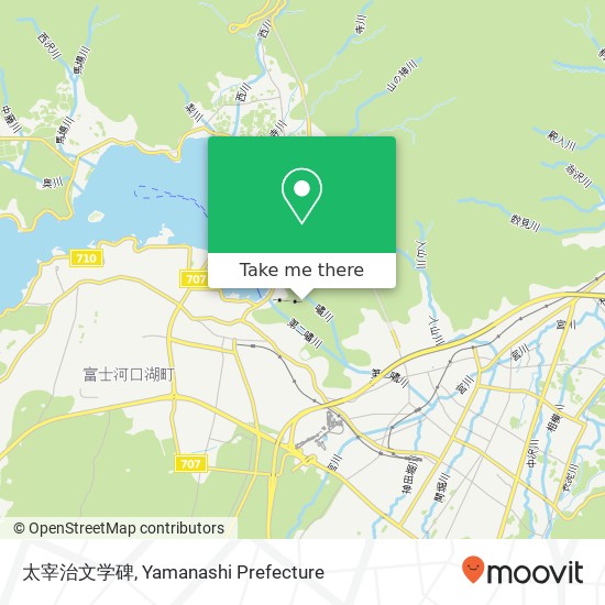 太宰治文学碑 map