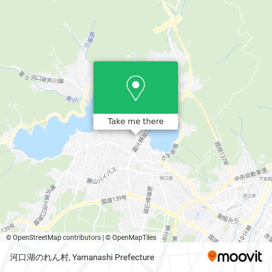 河口湖のれん村 map