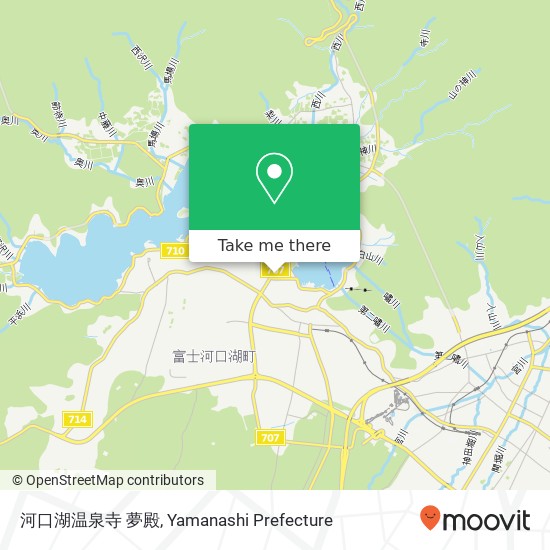 河口湖温泉寺 夢殿 map
