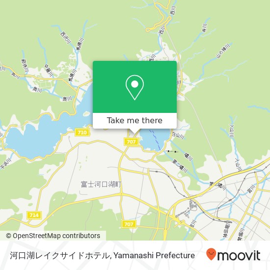 河口湖レイクサイドホテル map