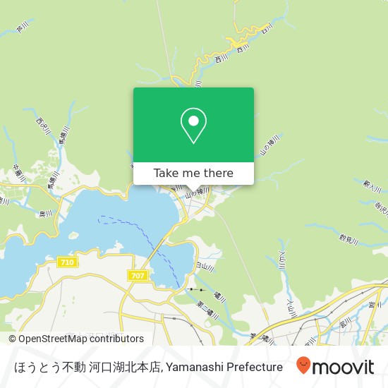 ほうとう不動 河口湖北本店 map