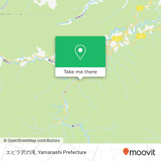 エビラ沢の滝 map
