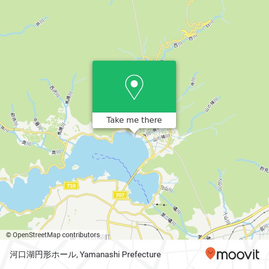 河口湖円形ホール map