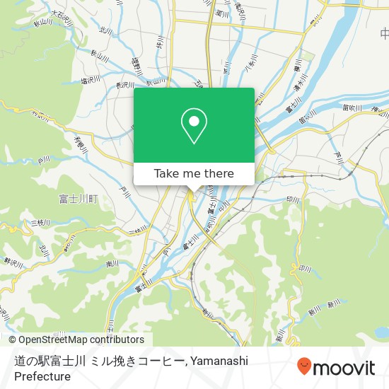 道の駅富士川 ミル挽きコーヒー map