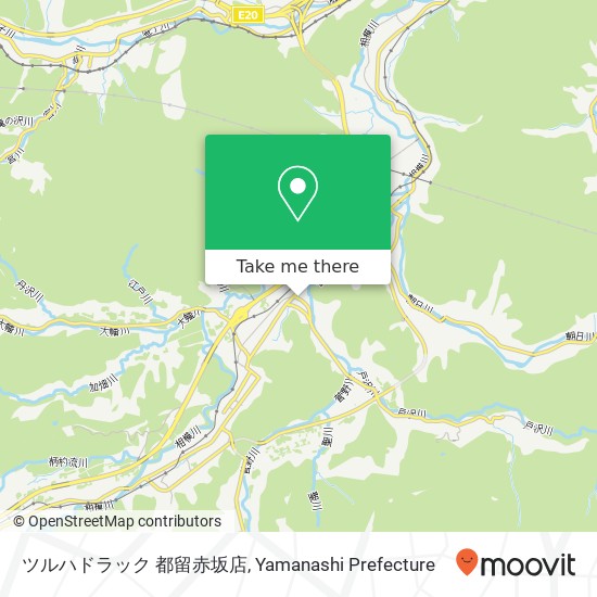 ツルハドラック 都留赤坂店 map