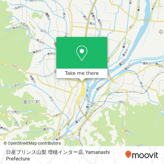 日産プリンス山梨 増穂インター店 map