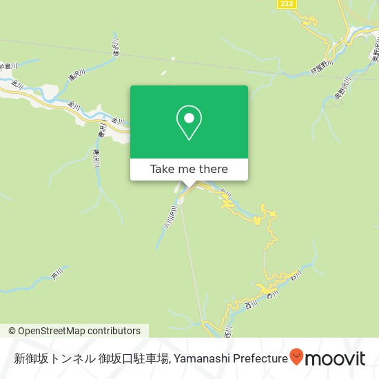 新御坂トンネル 御坂口駐車場 map