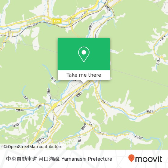 中央自動車道 河口湖線 map