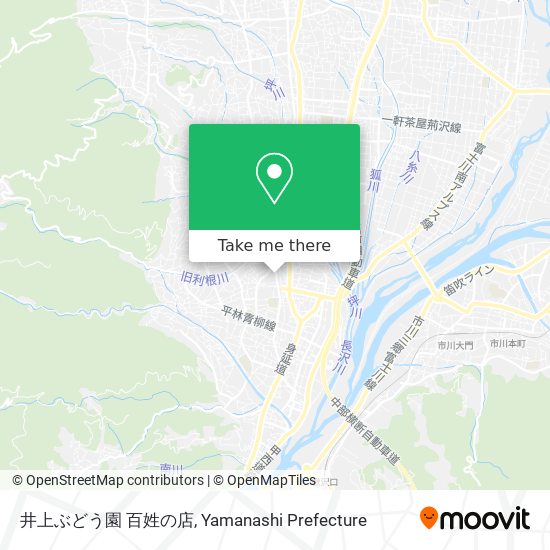 井上ぶどう園 百姓の店 map