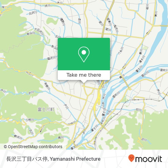長沢三丁目バス停 map
