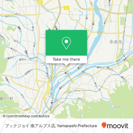 ブックジョイ 南アルプス店 map