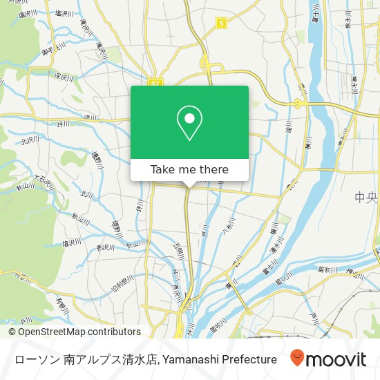 ローソン 南アルプス清水店 map