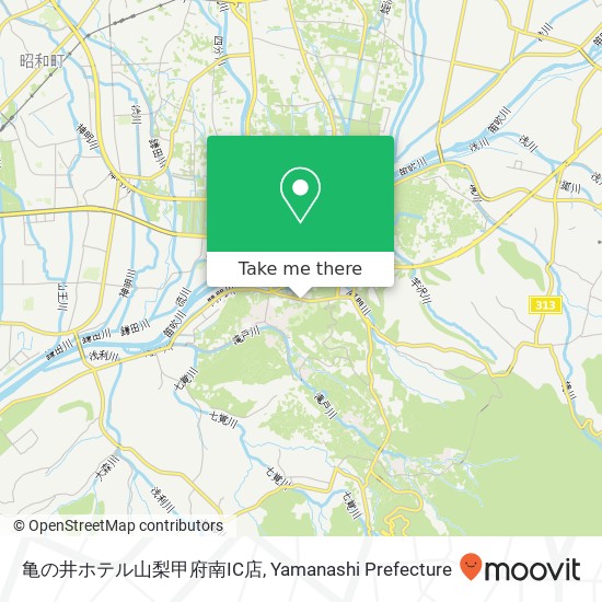 亀の井ホテル山梨甲府南IC店 map