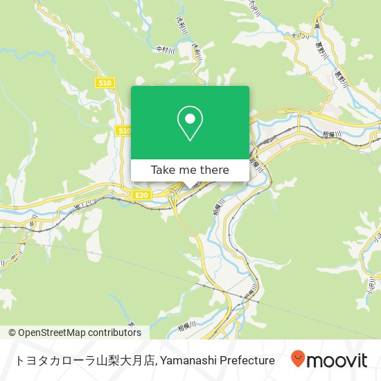 トヨタカローラ山梨大月店 map