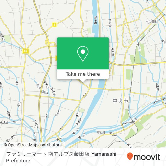 ファミリーマート 南アルプス藤田店 map