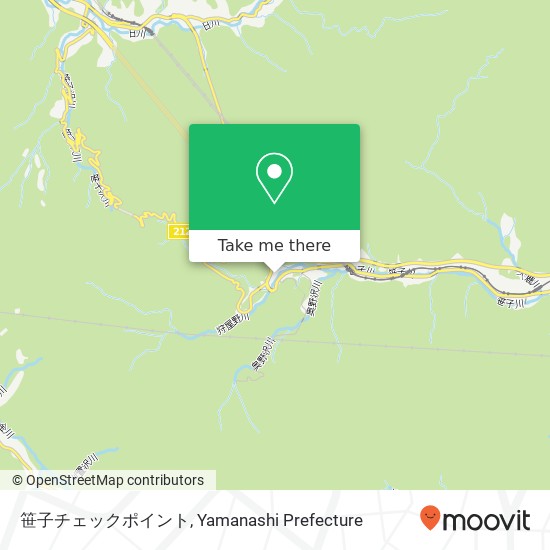 笹子チェックポイント map