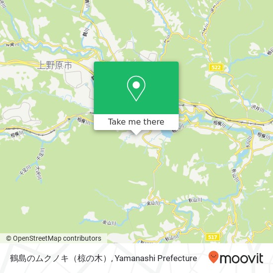 鶴島のムクノキ（椋の木） map