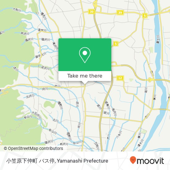 小笠原下仲町 バス停 map