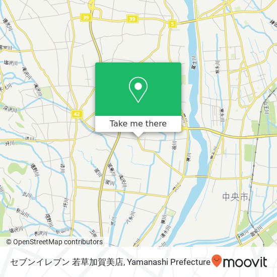 セブンイレブン 若草加賀美店 map