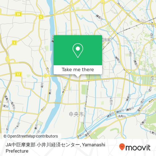 JA中巨摩東部 小井川経済センター map