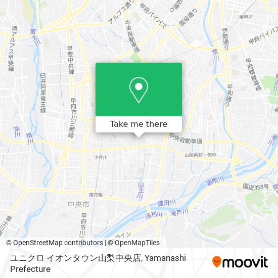 ユニクロ イオンタウン山梨中央店 map