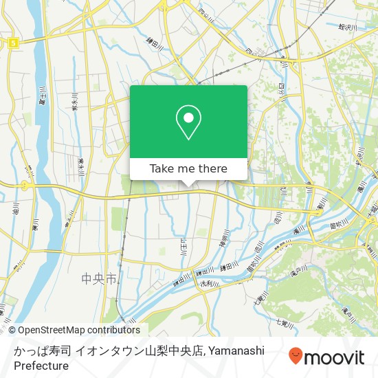 かっぱ寿司 イオンタウン山梨中央店 map