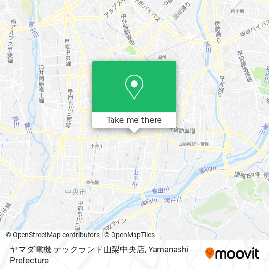 ヤマダ電機 テックランド山梨中央店 map
