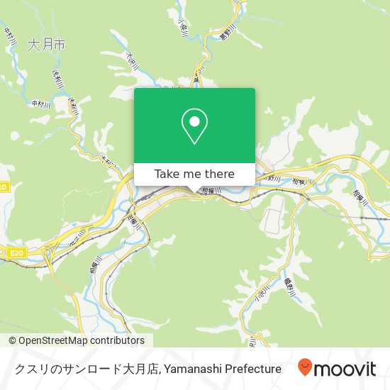 クスリのサンロード大月店 map