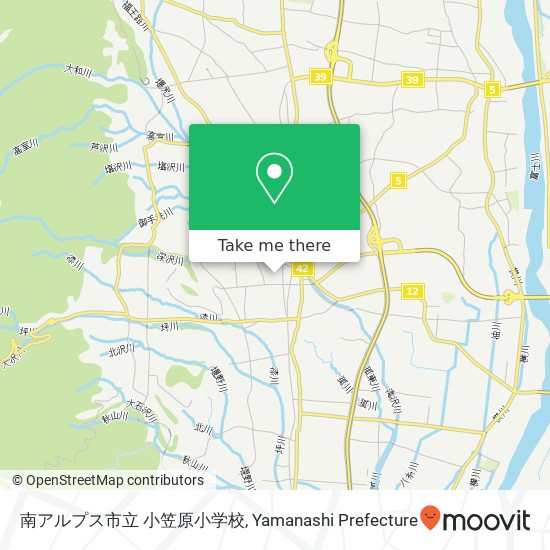 南アルプス市立 小笠原小学校 map