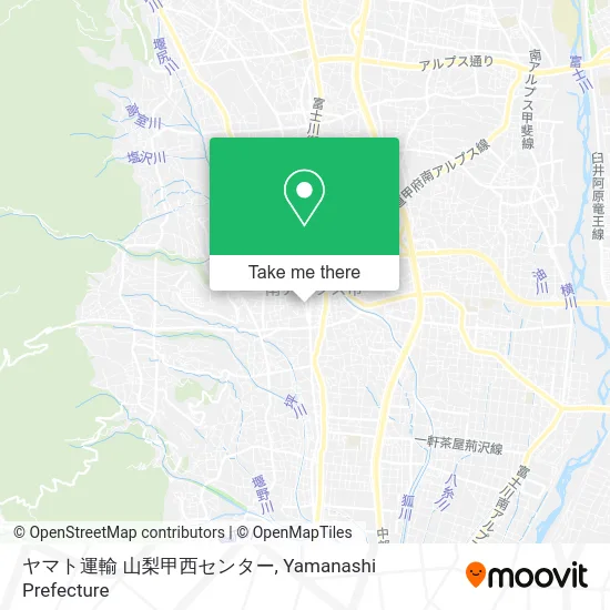 Yamato Transport Yamanashi Kosei Center map
