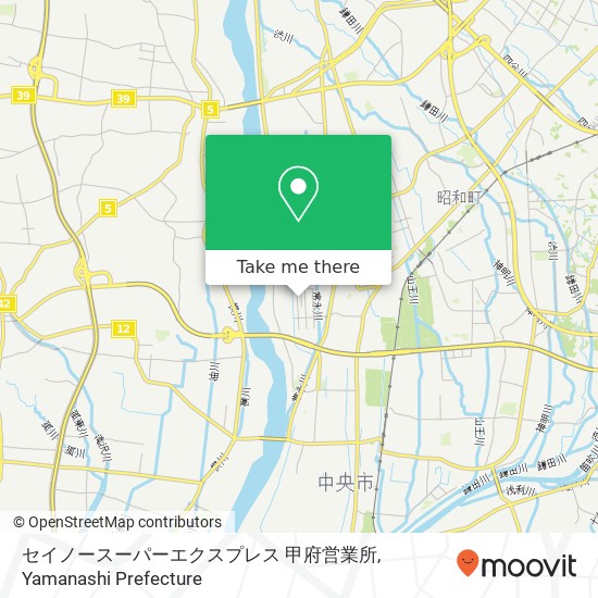 セイノースーパーエクスプレス 甲府営業所 map