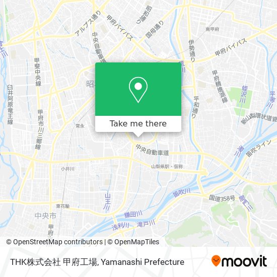 THK株式会社 甲府工場 map