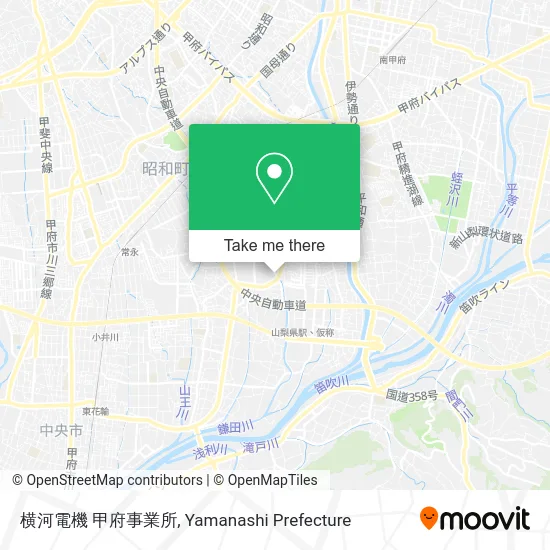 Yokogawa Electric Kofu Business Site map
