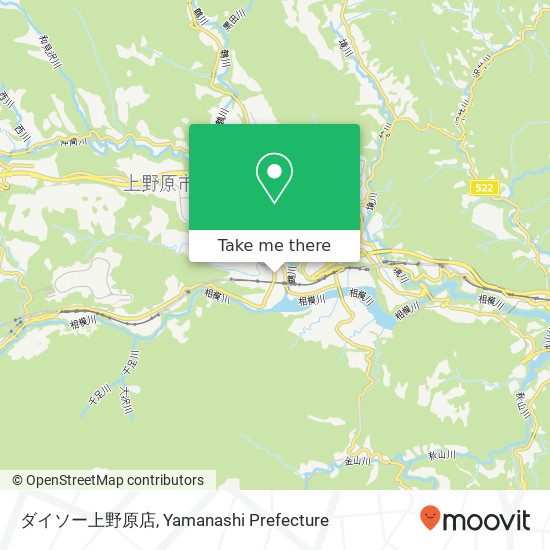 ダイソー上野原店 map