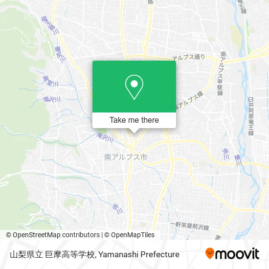 山梨県立 巨摩高等学校 map