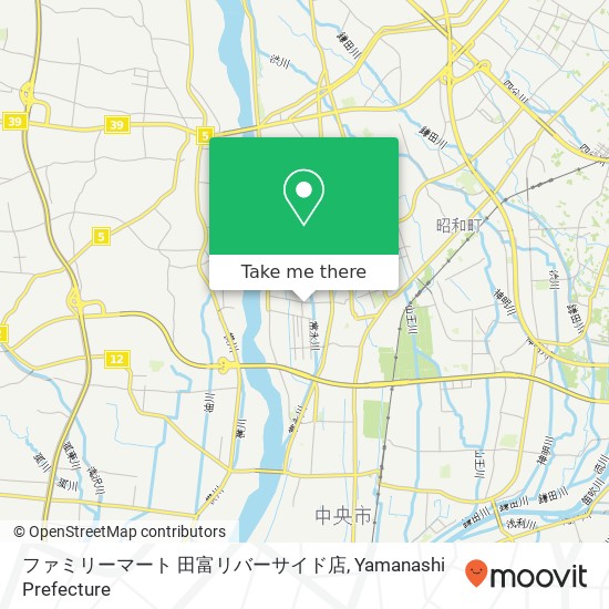 ファミリーマート 田富リバーサイド店 map