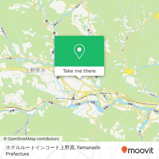 ホテルルートインコート上野原 map