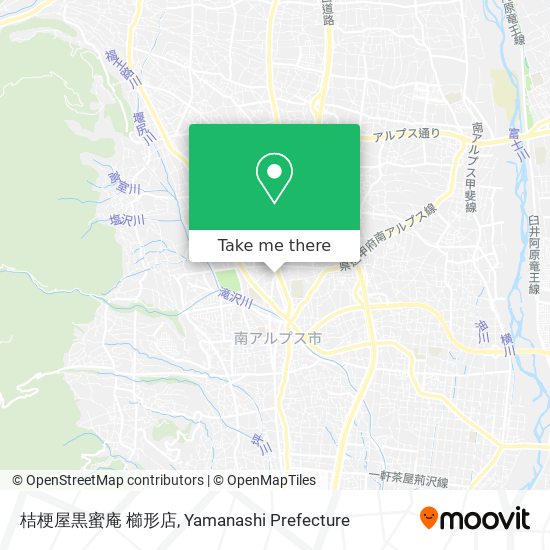 桔梗屋黒蜜庵 櫛形店 map