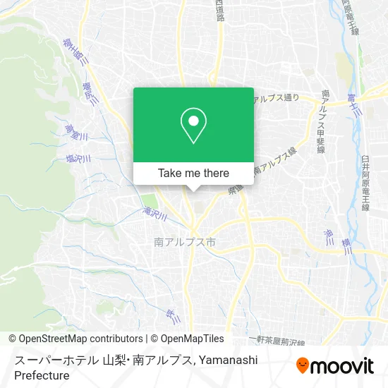 Super Hotel Yamanashi Minami Alps map