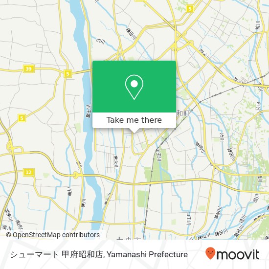 シューマート 甲府昭和店 map