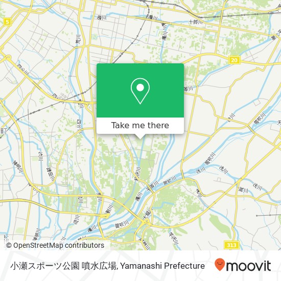 小瀬スポーツ公園 噴水広場 map