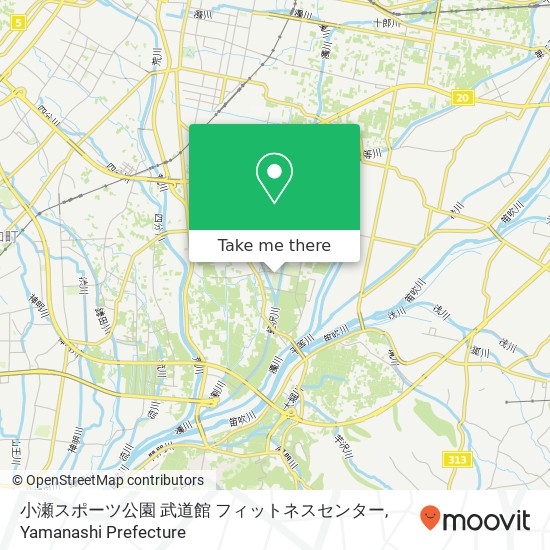 小瀬スポーツ公園 武道館 フィットネスセンター map