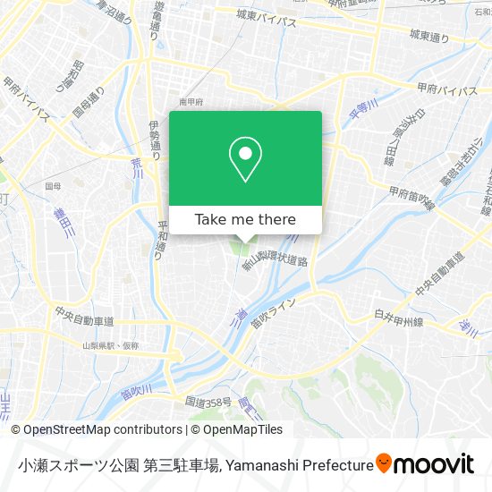 小瀬スポーツ公園 第三駐車場 map