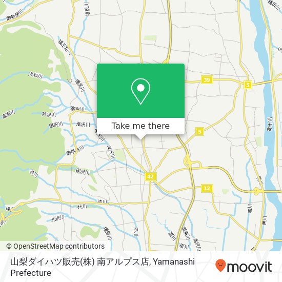 山梨ダイハツ販売(株) 南アルプス店 map