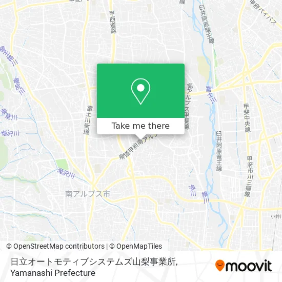 日立オートモティブシステムズ山梨事業所 map
