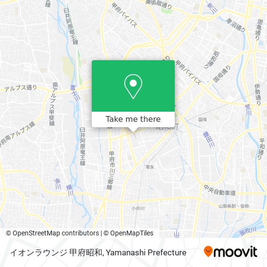 イオンラウンジ 甲府昭和 map