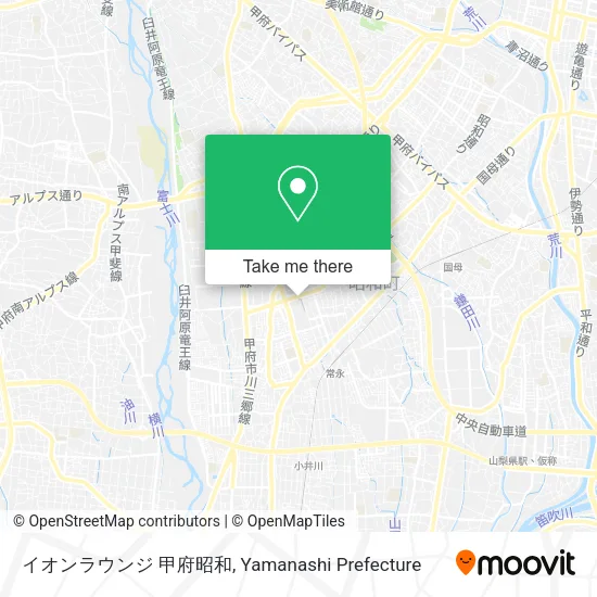 Aeon Lounge Kofu Showa map