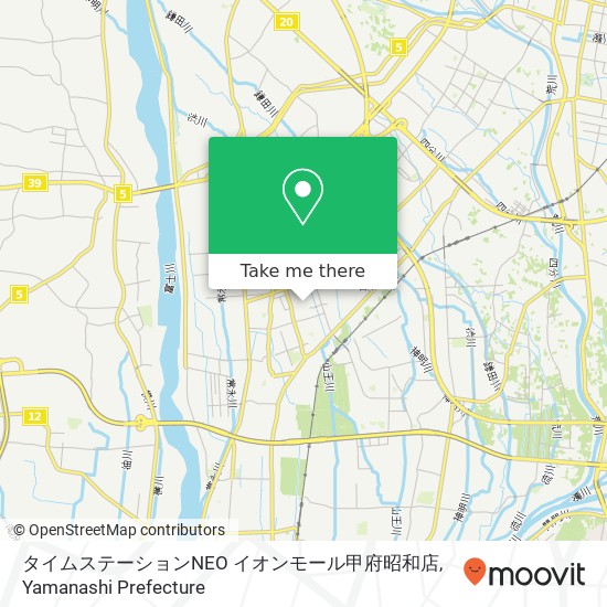 タイムステーションNEO イオンモール甲府昭和店 map