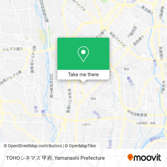 TOHOシネマズ 甲府 map