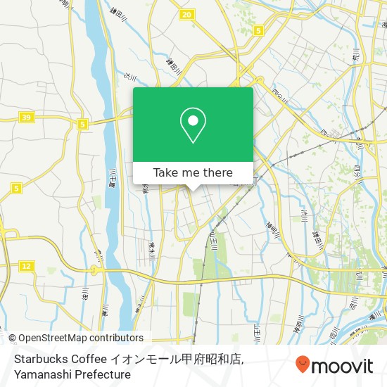 Starbucks Coffee イオンモール甲府昭和店 map